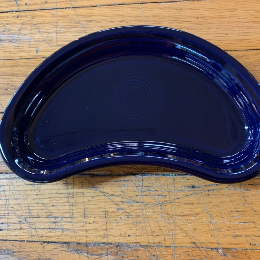 COPY - COPY - Fiesta Cobalt crescent plate. Retired and brand new